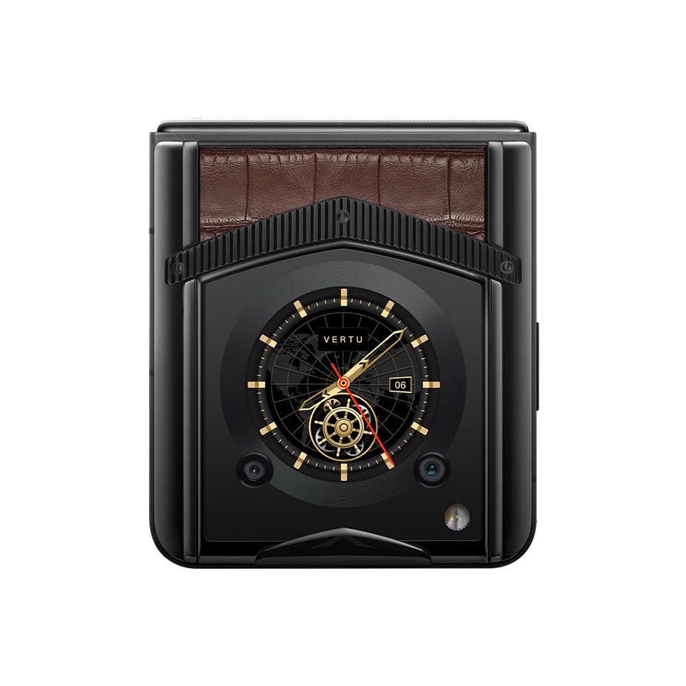 VERTU® IRONFLIP PRE-ORDER AMBER BROWN ALLIGATOR SKIN