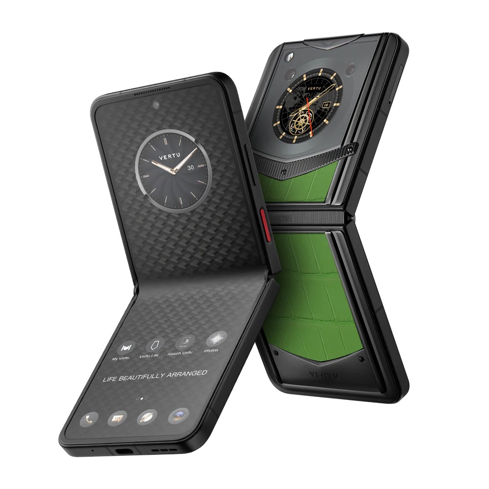 VERTU® IRONFLIP PRE-ORDER BAMBOO GREEN ALLIGATOR SKIN