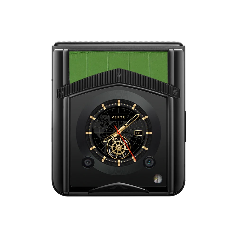 VERTU® IRONFLIP PRE-ORDER BAMBOO GREEN ALLIGATOR SKIN