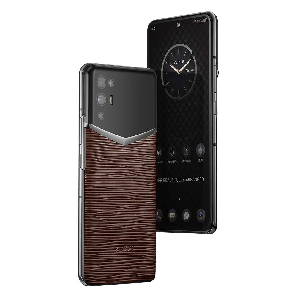 IVERTU PROCELLA CALFSKIN 5G PHONE - OAK BROWN