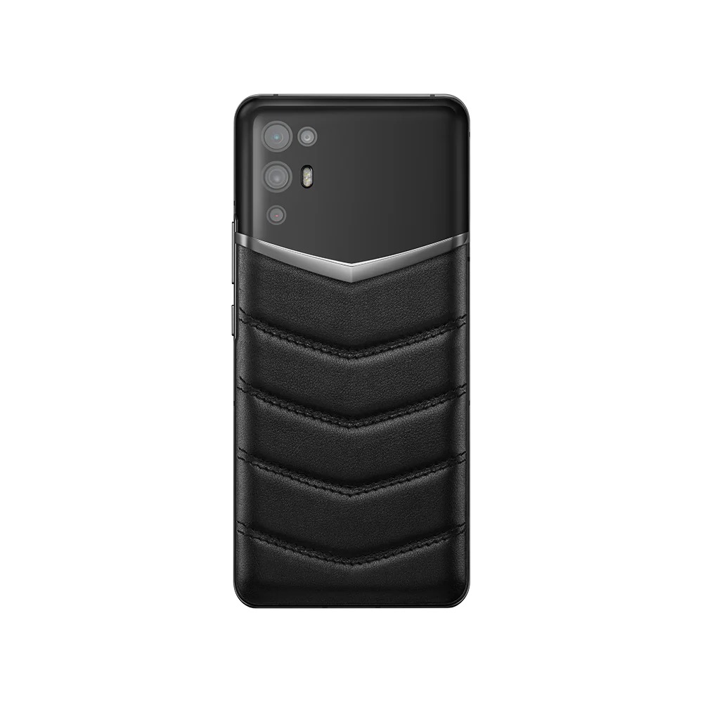 IVERTU V QUITING CALFSKIN 5G PHONE -BLACK