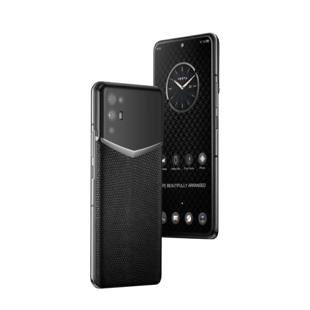 IVERTU LIZARD SKIN 5G PHONE - ONYX BLACK