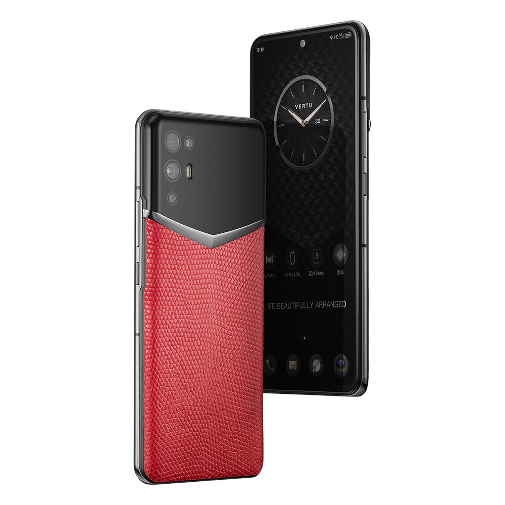 IVERTU LIZARD SKIN 5G PHONE - CHINESE RED