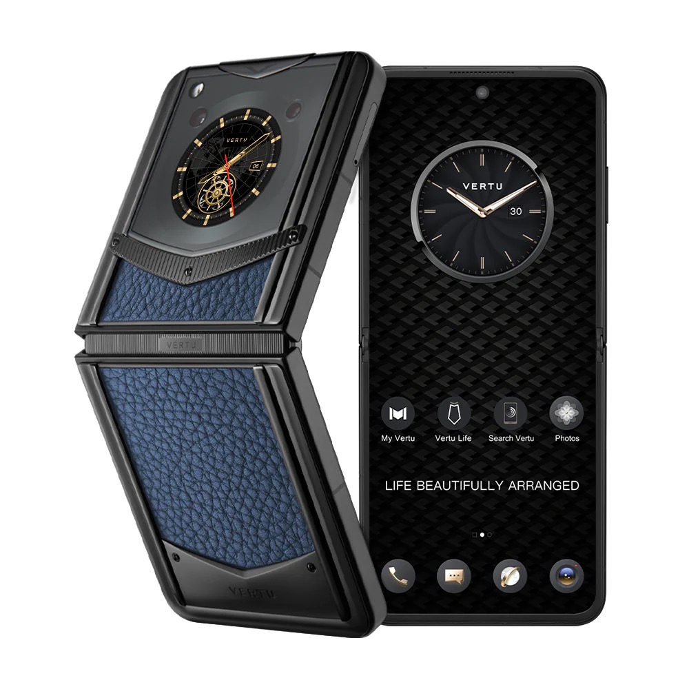 VERTU® IRONFLIP PRE-ORDER GENTLEMAN BLUE CALFSKIN