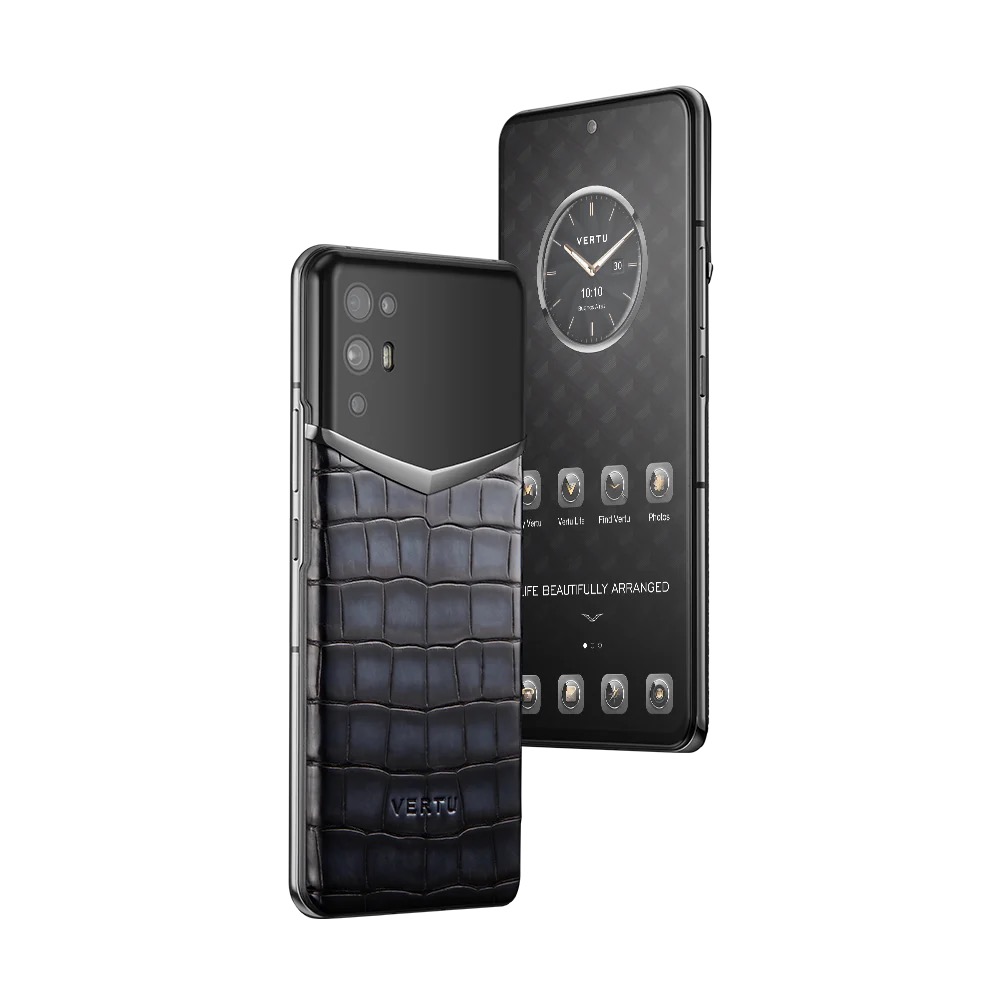 IVERTU ALLIGATOR SKIN 5G PHONE - CLASSIC PIN SOOT