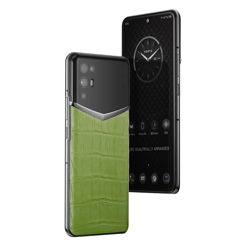 IVERTU ALLIGATOR SKIN 5G PHONE - BAMBOO GREEN