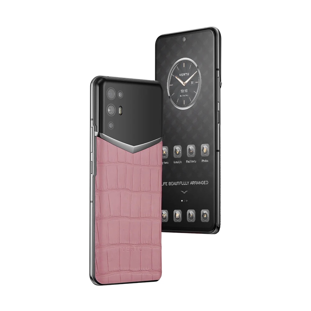 IVERTU ALLIGATOR SKIN 5G PHONE - SAKURA PINK2