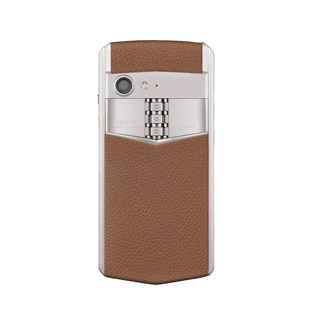 ASTER P BAROQUE CALFSKIN PHONE - CARAMEL BROWN