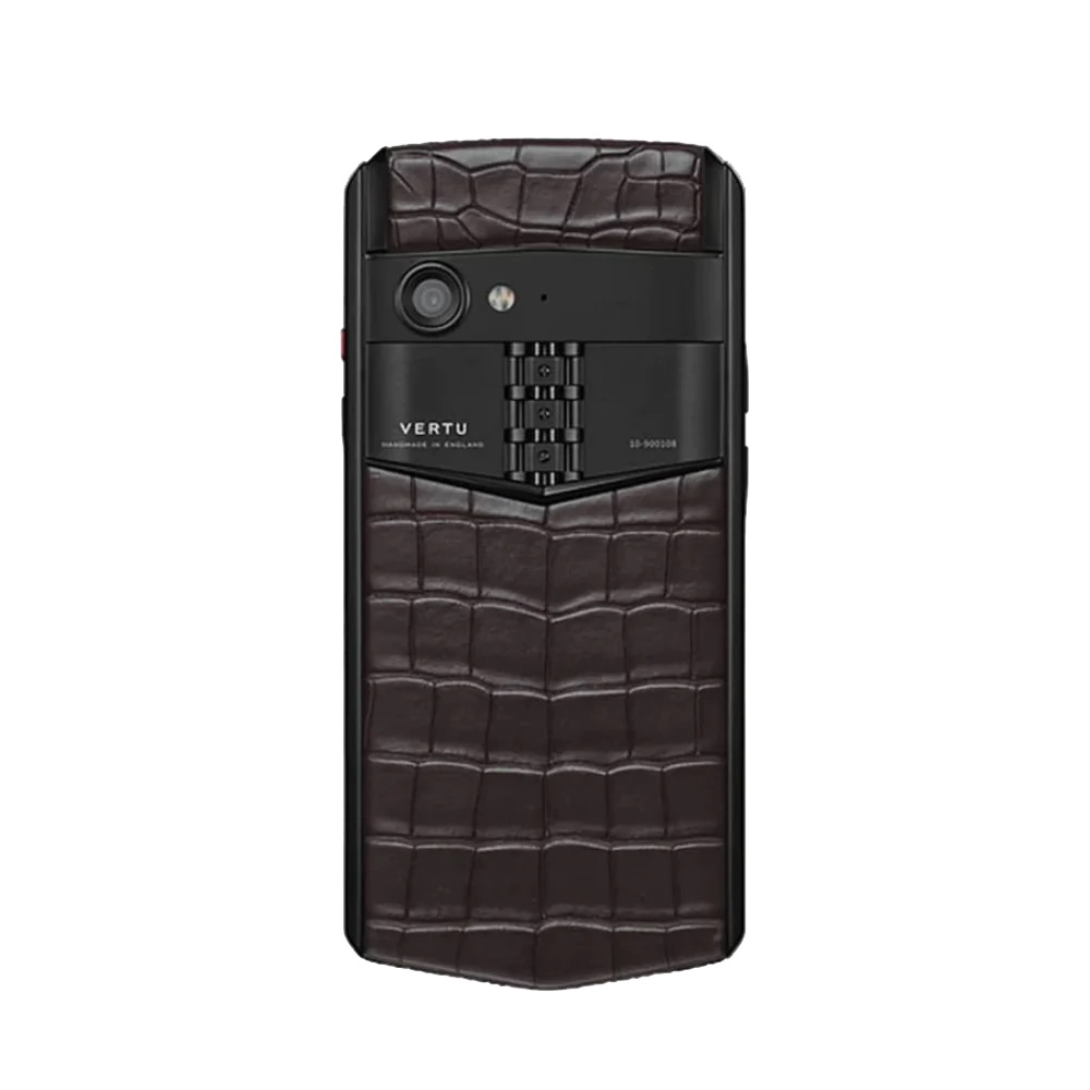 ASTER P GOTHIC ALLIGATOR SKIN PHONE - AMBER BROWN