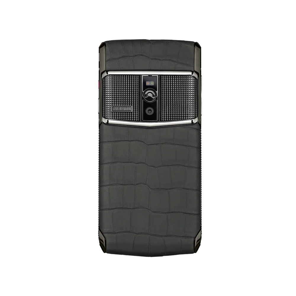 SIGNATURE TOUCH ALLIGATOR SKIN PHONE - BLACK