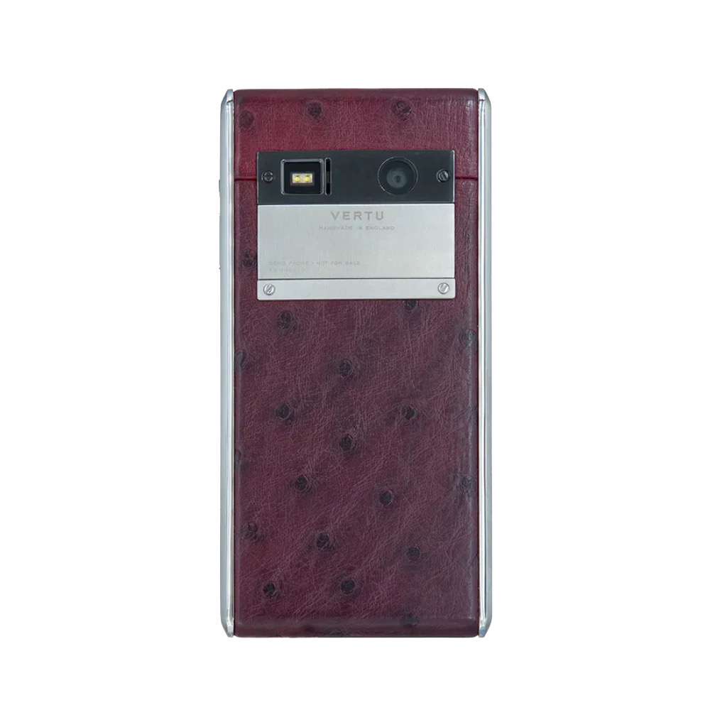 ASTER T OSTRICH CLASSIC PHONE - RASPBERRY RED