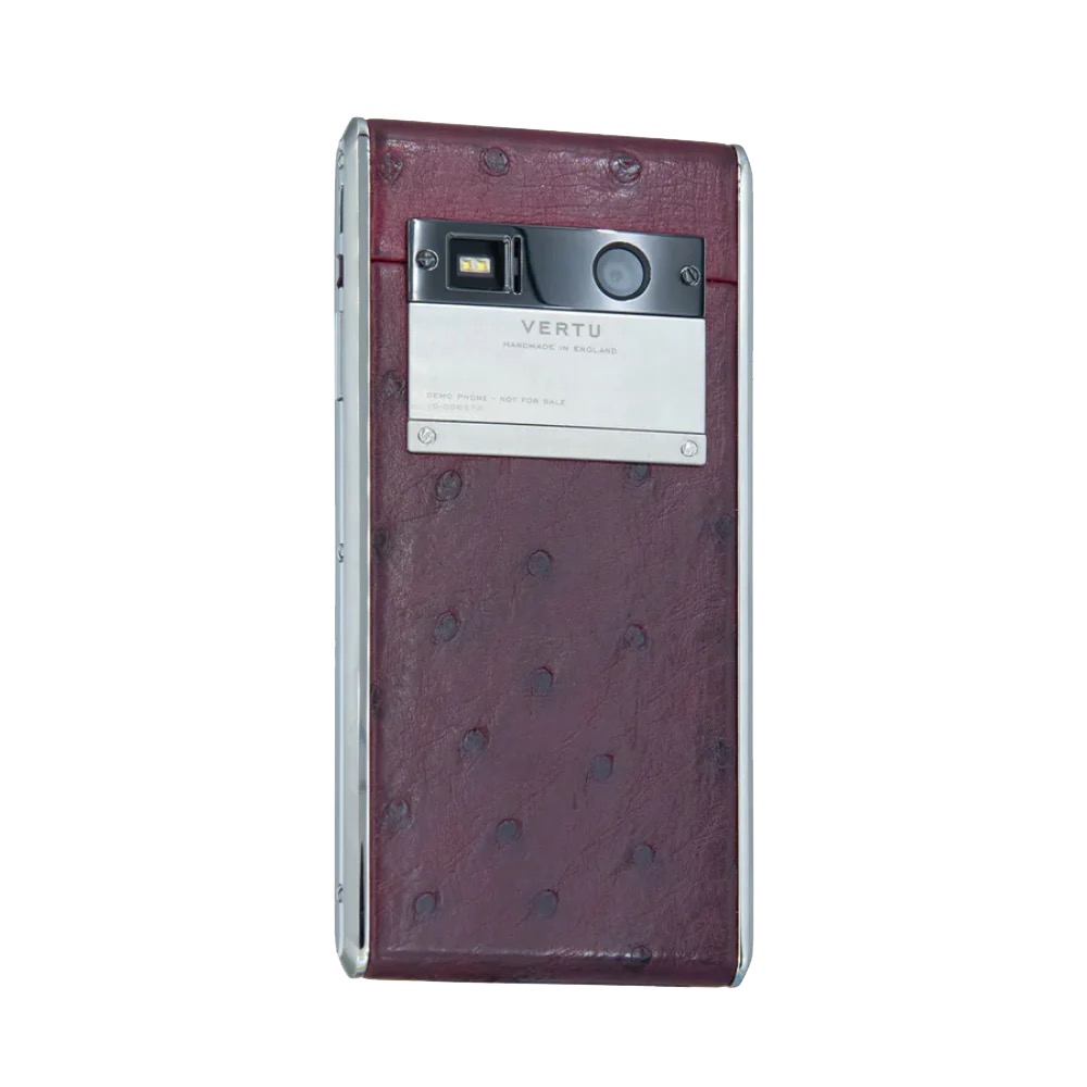 ASTER T OSTRICH CLASSIC PHONE - RASPBERRY RED