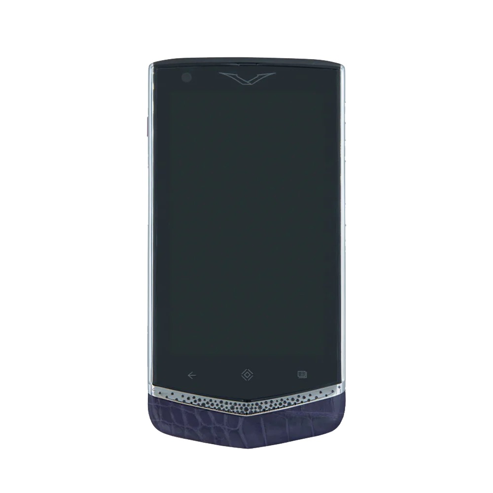 CONSTELLATION RETRO ALLIGATOR LEATHER CLASSIC PHONE - DARK BLUE