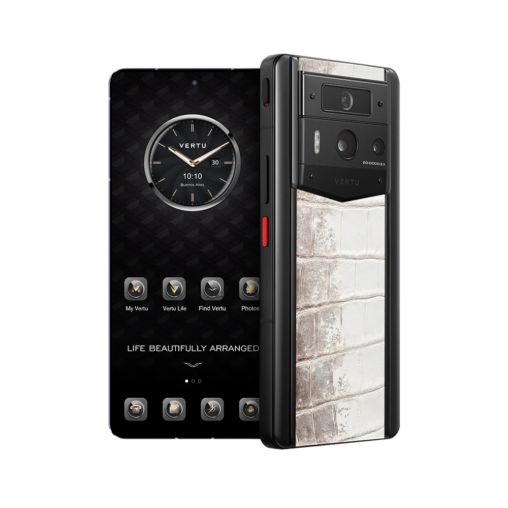 METAVERTU 2 HIMALAYA ALLIGATOR SKIN WEB3 AI PHONE - BLACK