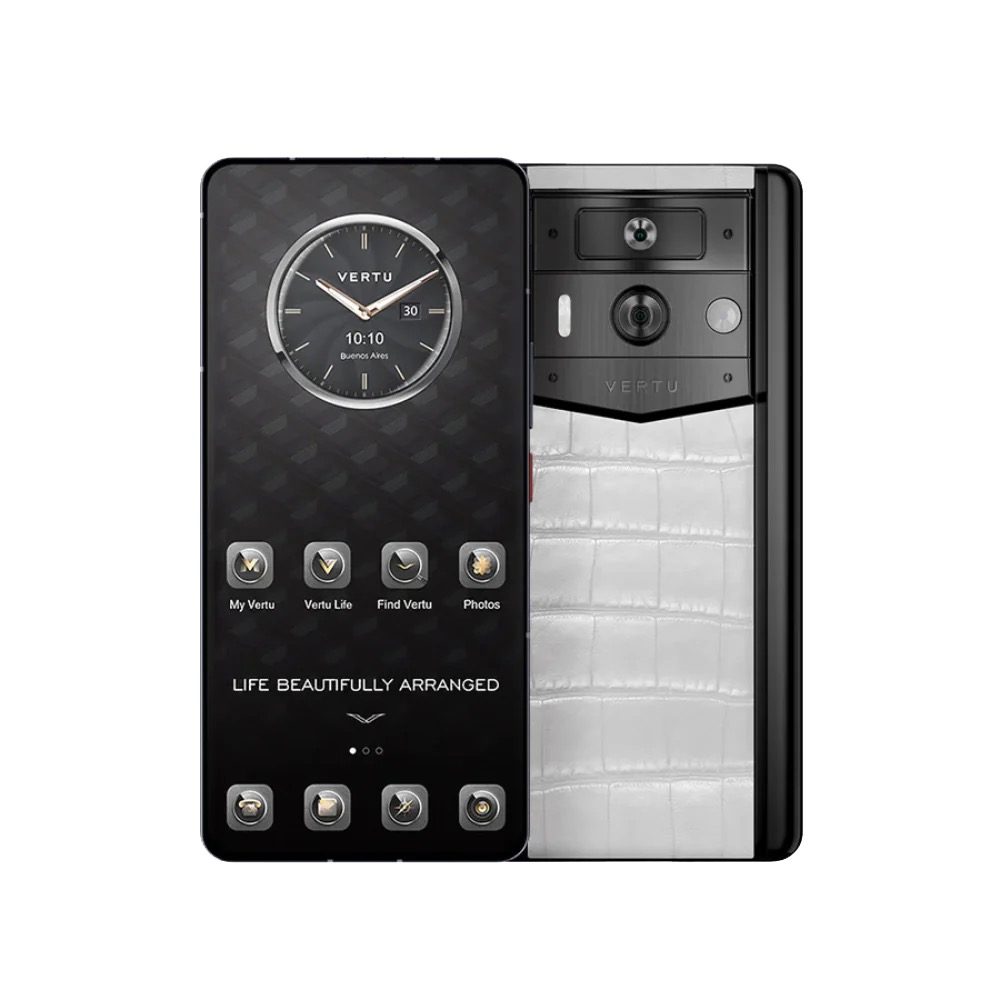 METAVERTU 2 ALLIGATOR SKIN WEB3 AI PHONE - WHITE