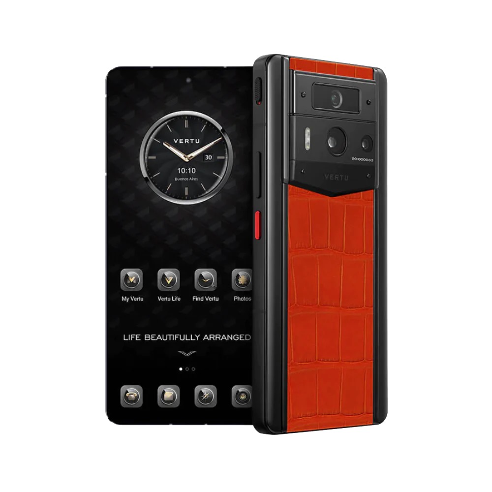 METAVERTU 2 ALLIGATOR SKIN WEB3 AI PHONE - PHOENIX ORANGE SALE PRICE