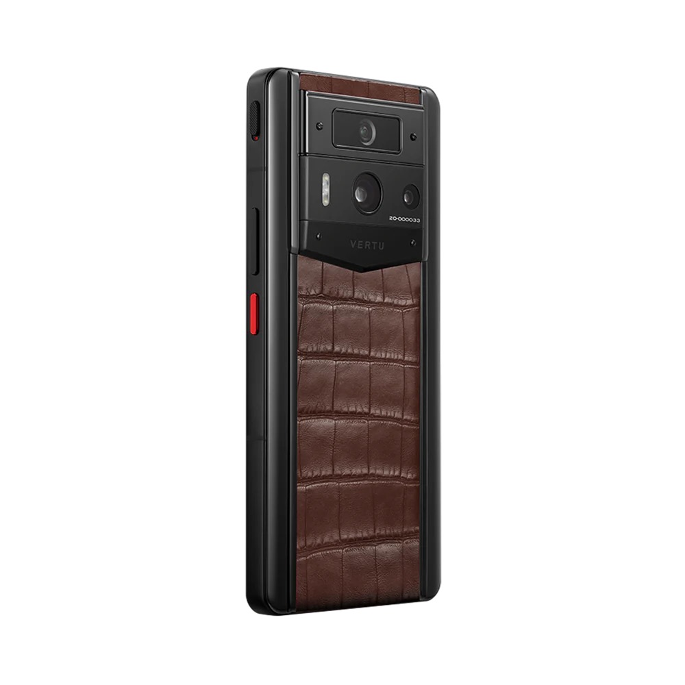 METAVERTU 2 ALLIGATOR SKIN WEB3 AI PHONE - AMBER BROWN