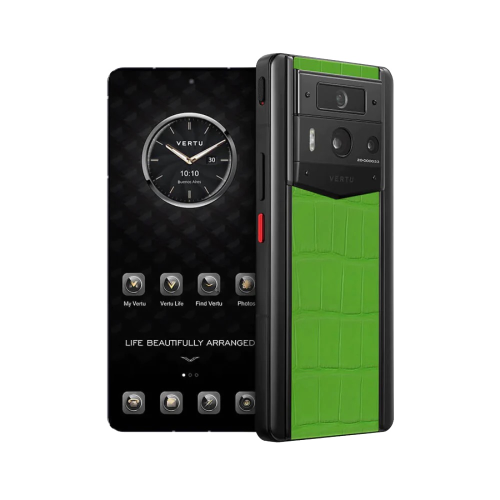 METAVERTU 2 ALLIGATOR SKIN WEB3 AI PHONE - GREEN