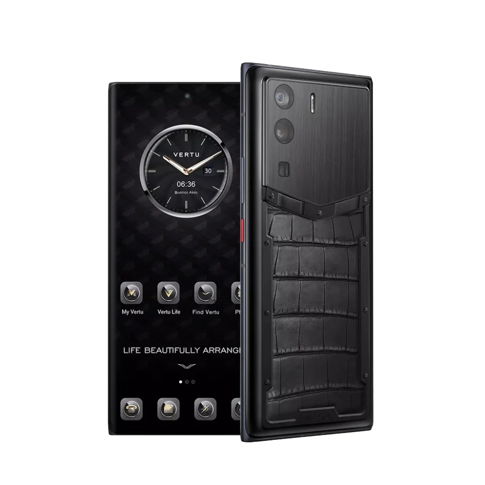 METAVERTU BASIC ALLIGATOR SKIN 5G WEB3 PHONE - BLACK